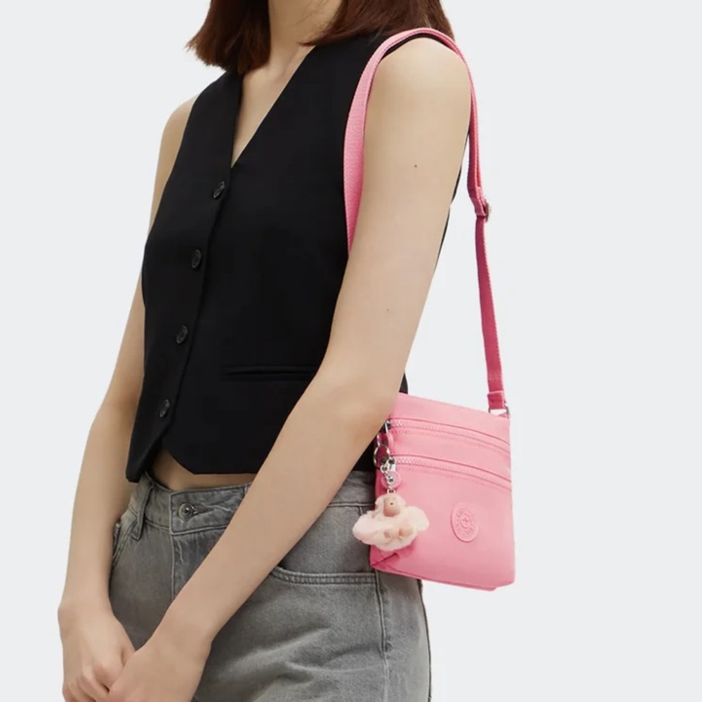 Kipling Alvar Mini Crossbody Bag ‘Enjoyable Blush’ - Picture 4 of 6